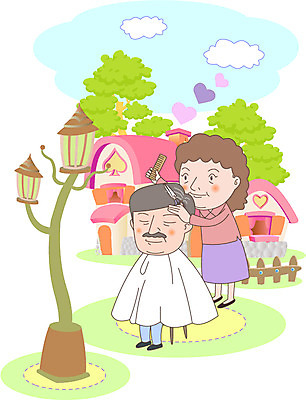 주간 부부 여자 노년 남자 가로등 일러스트 주택 가위 사람 야외 두명 노부부 머리빗 이발 복지 노인복지 노인만 국내일러스트 AI파일 자연요소 커플 공공시설 문구용품 성인 건물 미용용품 사회이슈 성인만 파일형식 벡터