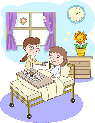 여자 노년 화분 음식 시계 일러스트 창문 실내 병원 사람 간호사 침대 도움 복지 서랍장 노인복지 요양원 식판 여자만 성인여자만 노인만 노인여자만 국내일러스트 AI파일 가구 컨셉 의학 성인 내부 의료진 사회이슈 성인만 파일형식 벡터