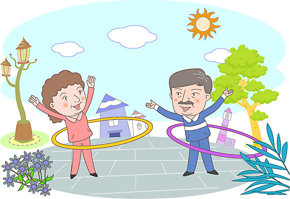 주간 나무 식물 부부 여자 노년 남자 가로등 일러스트 주택 사람 야외 두명 운동 마을 노부부 복지 노인복지 훌라후프 노인만 국내일러스트 AI파일 자연요소 커플 공공시설 건강 성인 건물 사회이슈 성인만 파일형식 벡터