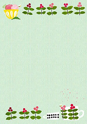 PSD 식물 계절 꽃 잎 일러스트 프레임 틀 사람없음 컵 봄 메모지 벌 알림 국내일러스트 식기 곤충 사무용품 파일형식