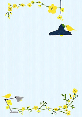 PSD 식물 계절 꽃 일러스트 조류 전등 조명 프레임 틀 사람없음 봄 스탠드 메모지 알림 국내일러스트 동물 사무용품 파일형식