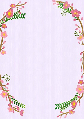 PSD 식물 계절 꽃 잎 일러스트 사각프레임 프레임 틀 사람없음 봄 벚꽃 메모지 덩굴 알림 국내일러스트 사각형 사무용품 파일형식