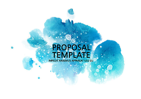 템플릿 표지 컬러 사람없음 파란색 물감 프레젠테이션 문서템플릿 서식 레이아웃 문서 번짐 제안서 이미지템플릿 AI파일 미술도구 파일형식 벡터 효과