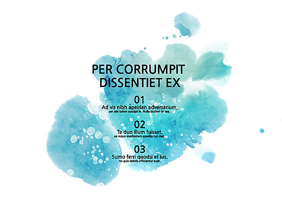 템플릿 내지 컬러 사람없음 파란색 물감 프레젠테이션 문서템플릿 서식 레이아웃 문서 번짐 제안서 목차 이미지템플릿 AI파일 미술도구 파일형식 벡터 효과