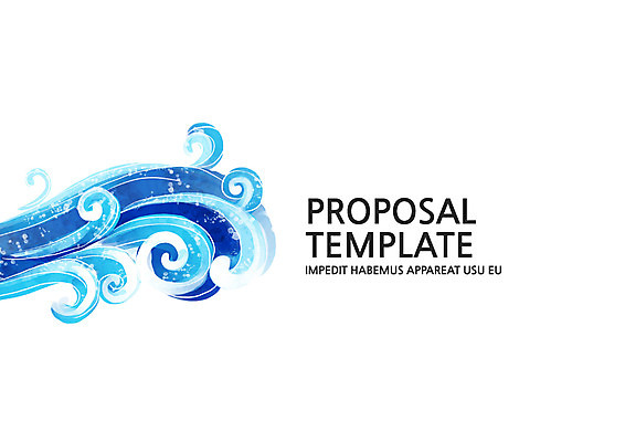 템플릿 표지 물결 파도 컬러 사람없음 파란색 프레젠테이션 문서템플릿 서식 레이아웃 문서 제안서 이미지템플릿 AI파일 바다 파일형식 벡터