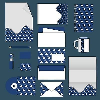 EPS 해외이미지 디자인 컨셉 패턴 일러스트 비즈니스 명함 봉투 편지봉투 사람없음 파란색 세트 공책 머그컵 레이아웃 문서 엘리먼트 테마 스타일 레터헤드 해외202004 해외일러스트 컬러 무늬 문구용품 컵 편지 파일형식 벡터 이미지허브