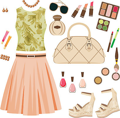 EPS 해외이미지 디자인 옷 여자 백그라운드 신발 가방 일러스트 목걸이 미술 그래픽 세트 치마 유행 귀걸이 화장품 반지 우아함 정상 샌들 자르기 수집 심볼 향수 오브젝트 그림 매니큐어 고립 엘리먼트 스타일 해외202004 해외일러스트 잡화 컨셉 장신구 모션 하의 문화예술 사람 뷰티 파일형식 벡터 이미지허브