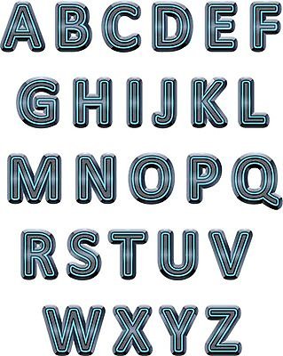 EPS 해외이미지 알파벳 일러스트 미래 빛 세트 금속 편지 철 로봇 전자 네온 무거움 고립 철강 해외202004 해외일러스트 영어 컨셉 재질 무게 파일형식 벡터 이미지허브