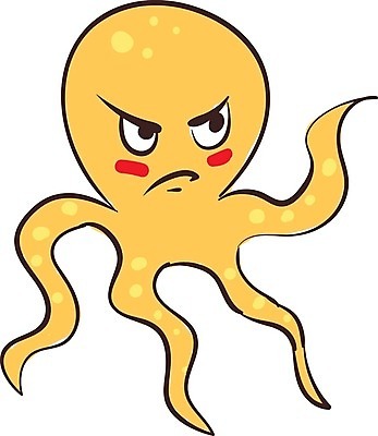 EPS 해외이미지 모양 음식 바다 일러스트 우산 자연 어류 보라색 수중 종 분노 해산물 그림 문어 촉수 해외202004 해외일러스트 감정 컬러 연체동물 수중동물 생태계 파일형식 벡터 이미지허브