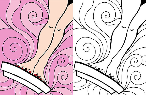 EPS 해외이미지 여자 분홍색 백그라운드 일러스트 추상 그래픽 책 세트 검은색 소용돌이 흰색 몸무게 무서움 만화 비만 걱정 그림 눈금 넘어짐 이슈 적자 해외202004 해외일러스트 감정 컬러 무늬 모션 사람 회오리 몸매 파일형식 벡터 이미지허브