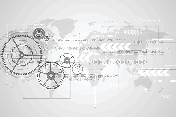 EPS 해외이미지 디자인 지도 일러스트 추상 사람없음 그래픽 디지털 회색 흰색 톱니바퀴 해외202004 해외일러스트 컬러 무늬 파일형식 벡터 이미지허브