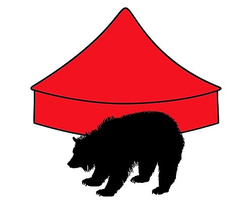 EPS 해외이미지 동물 실루엣 백그라운드 일러스트 곰 텐트 그래픽 검은색 공연 흰색 서커스 쇼 고립 해외202004 해외일러스트 컬러 포유류 촬영기법 캠핑도구 이벤트 파일형식 벡터 캠핑 도구 레저 이미지허브
