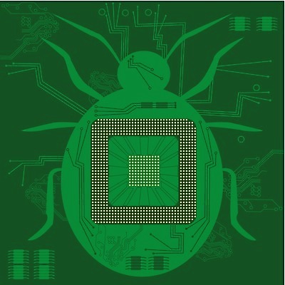 EPS 해외이미지 곤충 컨셉 일러스트 미술 전자제품 컴퓨터 손상 벌레 순환 문제 단절 실리콘 트러블 프로세서 하드웨어 해외202004 해외일러스트 동물 모션 문화예술 파일형식 벡터 이미지허브