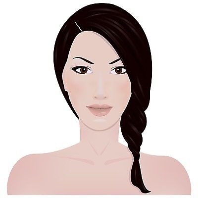 EPS 해외이미지 헤어스타일 여자 얼굴 백그라운드 일러스트 땋은머리 갈색 립스틱 흰색 눈썹 피부 순수 입술 어깨 머리장식 목 개암나무 벌거벗은 연지 해외202004 해외일러스트 나무 컬러 컨셉 사람 신체부위 장식 화장품 파일형식 벡터 이미지허브