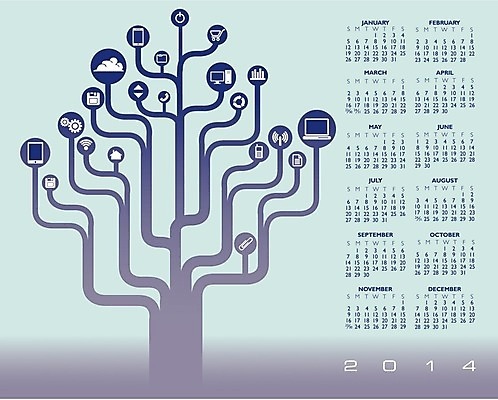 EPS 해외이미지 계절 일러스트 미래 새로움 컬러풀 사무실 다이어리 시간 일주일 날짜 잡지 계획표 연도 2014년 주말 월 해외202004 해외일러스트 컬러 컨셉 비즈니스 간행물 사무용품 계획 파일형식 벡터 이미지허브