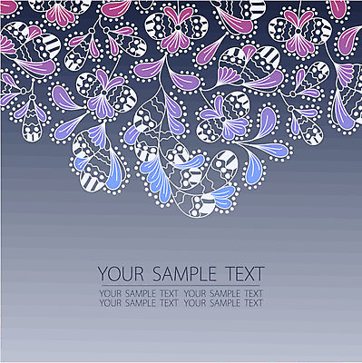 EPS 해외이미지 배너 꽃 선 백그라운드 꽃무늬 일러스트 텍스트 프레임 사람없음 엘리먼트 해외202004 해외일러스트 식물 무늬 파일형식 벡터 이미지허브