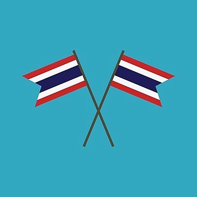 EPS 해외이미지 전통 디자인 배너 문화 물결 캠페인 여행 컨셉 일러스트 태국 휴가 미술 경사 이벤트 그래픽 장식 축제 웹 자유 축하 깃발 막대기 플랫 만화 선거 심볼 사인 깃대 봉 애국심 대각선 교차 고립 독립 엘리먼트 전국 해외202004 해외일러스트 아시아 선 인터넷 문화예술 민주주의 파일형식 벡터 이미지허브