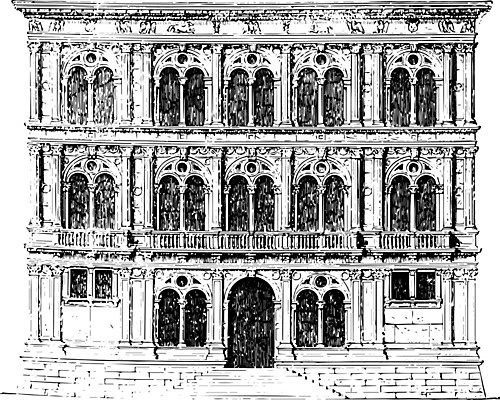 EPS 해외이미지 선 일러스트 부분 미술 건물 검은색 궁전 자유 수확 흰색 그림 대학교 베네치아 판화 기간 르네상스 스타일 해외202004 해외일러스트 건축물 컬러 컨셉 고건축 농업 학교 문화예술 이탈리아 파일형식 벡터 이미지허브