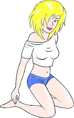 EPS 해외이미지 모델 라이프스타일 옷 여자 얼굴 신체 일러스트 미소 성인 금발 유행 흰색 고립 해외202004 해외일러스트 헤어스타일 컬러 표정 사람 생활 신체부위 파일형식 벡터 이미지허브