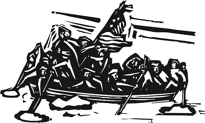 EPS 해외이미지 겨울 일러스트 군대 강 얼음 미국 최고 보트 역사 그림 싸움 전쟁 육군 혁명 건너기 목판화 워싱턴 해외202004 해외일러스트 자연요소 계절 컨셉 북아메리카 배_교통 모션 파일형식 벡터 이미지허브