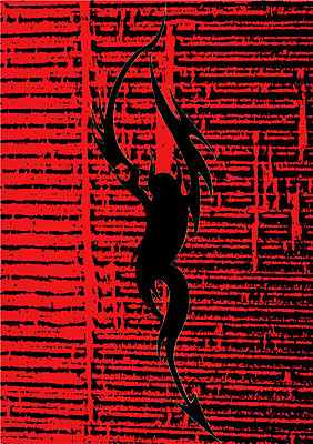 EPS 해외이미지 백그라운드 패턴 곡선 신체 일러스트 추상 미술 그래픽 장식 빨간색 검은색 페인트 악마 묘사 꼬리 해외202004 해외일러스트 선 컬러 무늬 문화예술 파일형식 벡터 이미지허브