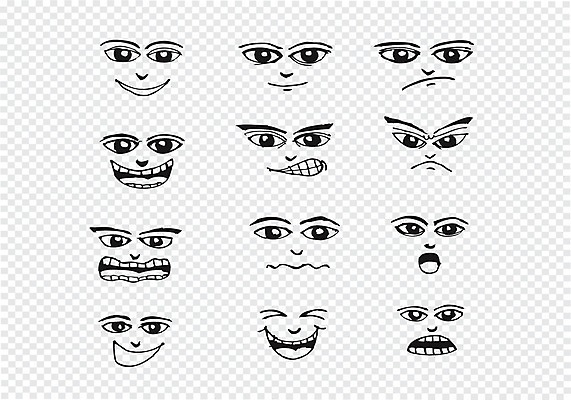 EPS 해외이미지 캐릭터 행복 감정 얼굴 일러스트 미소 웃음 외침 분노 표현 입 무서움 만화 스케치 집중 그림 코믹 공격적 배려 비명 캐리커처 혼란 해외202004 해외일러스트 일러캐릭터 컨셉 표정 미술 신체부위 소리 파일형식 벡터 이미지허브