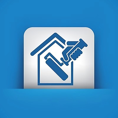 EPS 해외이미지 일러스트 회사 노동자 주택 건물 장식 컬러풀 페인트 붓 업무 심볼 그림 롤 롤러 페인트붓 화가 니스 해외202004 해외일러스트 직업 건축물 컬러 비즈니스 작업 파일형식 벡터 건축 이미지허브