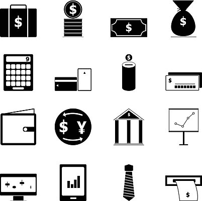 EPS 해외이미지 돈 서류가방 가방 일러스트 그래픽 금융 세트 픽토그램 달러 동전 계산기 신용카드 심볼 상업 계산서 월급 수입 수표 해외202004 해외일러스트 잡화 문구용품 경제 장비 재산 파일형식 벡터 이미지허브