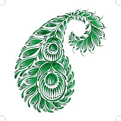 EPS 해외이미지 디자인 꽃 백그라운드 잎 일러스트 수채화 미술 사람없음 초록색 해외202004 해외일러스트 식물 컬러 문화예술 파일형식 벡터 이미지허브