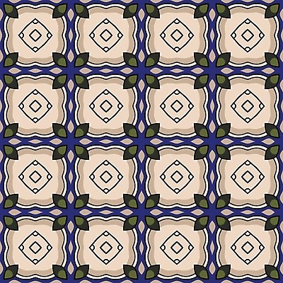 EPS 해외이미지 디자인 백그라운드 패턴 일러스트 벽지 추상 초록색 파란색 검은색 타일 복고 정사각형 해외202004 해외일러스트 도형 컬러 무늬 파일형식 벡터 이미지허브