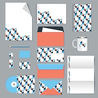 EPS 해외이미지 디자인 컨셉 패턴 일러스트 비즈니스 명함 봉투 편지봉투 사람없음 파란색 세트 공책 머그컵 레이아웃 문서 기하학 엘리먼트 테마 스타일 레터헤드 코랄 해외202004 해외일러스트 컬러 무늬 문구용품 컵 편지 파일형식 벡터 이미지허브