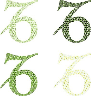 EPS 해외이미지 디자인 일러스트 초록색 세트 4 크리스탈 심볼 사인 점성술 염소자리 해외202004 해외일러스트 컬러 숫자 별자리 광석 파일형식 벡터 이미지허브