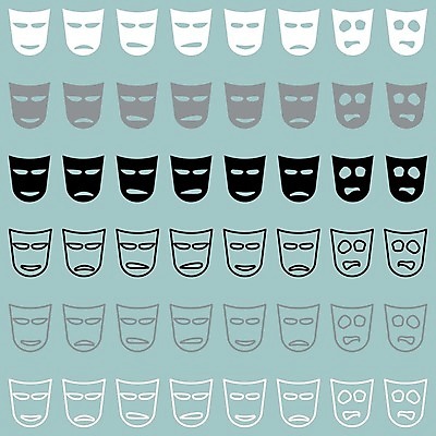 EPS 해외이미지 전통 행복 감정 문화 얼굴 일러스트 놀이 가면 미술 미소 웃음 검은색 공연 기쁨 슬픔 흰색 표현 유머 배우 극장 심볼 사인 쇼 드라마 연극 가면무도회 고립 비극 엘리먼트 해외202004 해외일러스트 컬러 문화예술 표정 이벤트 신체부위 연예인 무도회 파일형식 벡터 이미지허브