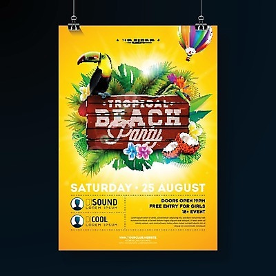 EPS 해외이미지 나무 배너 꽃 포스터 음악 여행 백그라운드 일러스트 자연 휴가 이벤트 사람없음 태양 춤 클럽 파라다이스 해외202004 해외일러스트 자연요소 식물 문화예술 생태계 파일형식 벡터 이미지허브