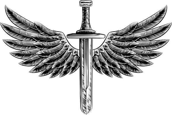 EPS 해외이미지 디자인 무기 날개 일러스트 조류 천사 목재 검은색 힘 펼침 수확 흰색 쌍 칼날 중세 칼 자르기 문신 심볼 깃털 사인 그림 복고 군용 독수리 육군 단검 휘장 나쁜 고딕 그런지 목판화 엘리먼트 해외202004 해외일러스트 나무 동물 컬러 농업 재료 모션 군대 역사 검 파일형식 벡터 이미지허브