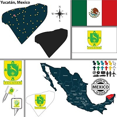 EPS 해외이미지 모양 실루엣 여행 지도 일러스트 멕시코 미국 깃발 심볼 사인 지역 북쪽 유카탄 전국 지도책 해외202004 해외일러스트 북아메리카 촬영기법 책 방향 파일형식 벡터 이미지허브