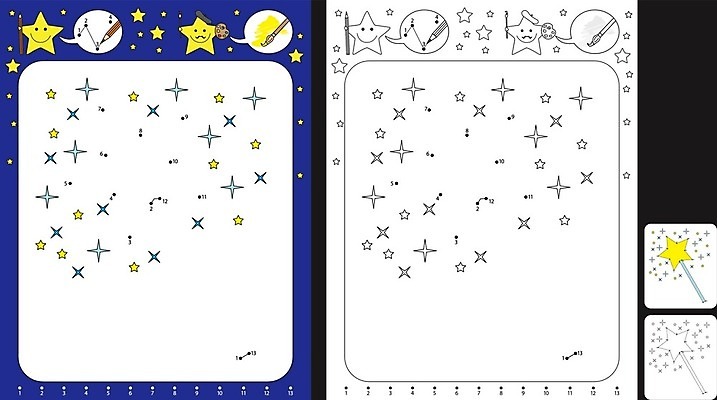 EPS 해외이미지 교육 별 선 일러스트 학교 검은색 유치원 흰색 가르침 연결 만화 연습 속도 그림 윤곽 시트 해외202004 해외일러스트 자연요소 컬러 파일형식 벡터 이미지허브