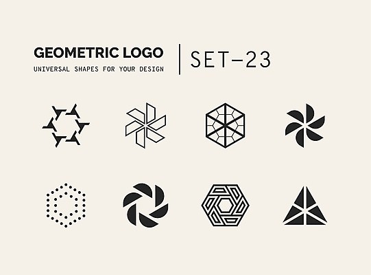 EPS 해외이미지 문양 디자인 선 일러스트 추상 사람없음 세트 점 삼각형 심볼 라인아트 심플 육각형 지오메트릭 해외202004 해외일러스트 도형 무늬 파일형식 벡터 이미지허브