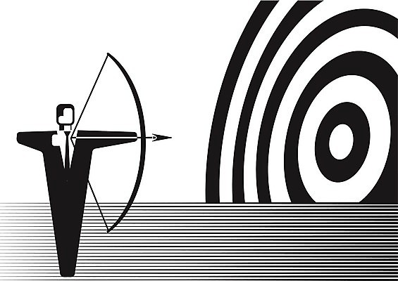 EPS 해외이미지 컨셉 일러스트 비즈니스 성공 화살 경쟁 공연 비즈니스맨 목표 발사 라이벌 집중 활 양궁 혁명 궁수 제어 패기 해외202004 해외일러스트 남자 스포츠 이벤트 직장인 자신감 파일형식 벡터 이미지허브