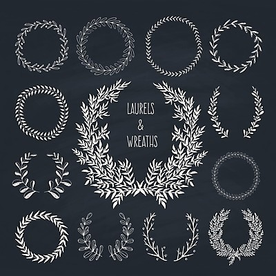 EPS 해외이미지 일러스트 나뭇잎 사람없음 원형프레임 해외202004 해외일러스트 잎 프레임 원형 파일형식 벡터 이미지허브