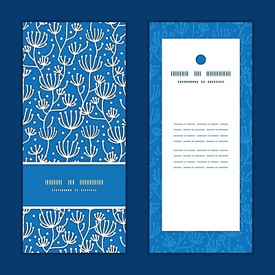 EPS 해외이미지 디자인 배너 꽃 꽃무늬 패턴 일러스트 프레임 사람없음 파란색 세트 화려 해외202004 해외일러스트 식물 컬러 컨셉 무늬 파일형식 벡터 이미지허브