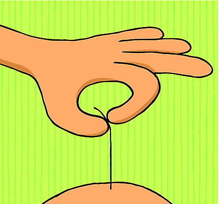 EPS 해외이미지 손 일러스트 머리카락 머리 힘 당기기 고독 만화 탈모 해외202004 해외일러스트 감정 모션 신체부위 증상 파일형식 벡터 이미지허브