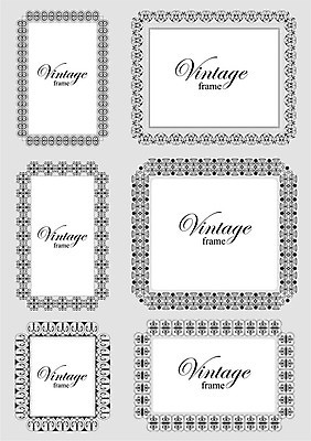 EPS 해외이미지 디자인 일러스트 프레임 사람없음 장식 빈티지 고급 우아함 바로크 빅토리아 해외202004 해외일러스트 컨셉 파일형식 벡터 이미지허브