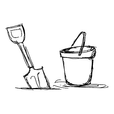 EPS 해외이미지 캐릭터 모래 백그라운드 일러스트 잉크 미술 연필 펜 흰색 거친 낙서 만화 스케치 삽 양동이 그림 복고 옛날 해외202004 해외일러스트 일러캐릭터 컬러 문화예술 학용품 필기구 파일형식 벡터 이미지허브