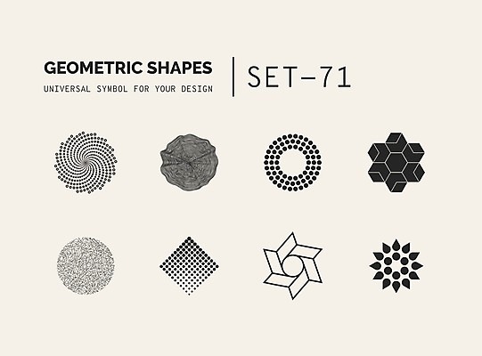EPS 해외이미지 문양 디자인 선 일러스트 추상 사람없음 세트 점 원형 심볼 라인아트 입체 심플 마름모 지오메트릭 해외202004 해외일러스트 도형 무늬 파일형식 벡터 이미지허브
