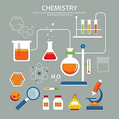EPS 해외이미지 디자인 교육 과학 컨셉 일러스트 학교 현미경 실험 세트 약 인포그래픽 장비 실험실 플랫 심볼 원자 공식 화학물질 해외202004 해외일러스트 의학 실험기구 화학 파일형식 벡터 이미지허브