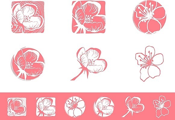 EPS 해외이미지 식물 디자인 꽃 실루엣 꽃무늬 일러스트 자연 추상 미술 그래픽 여름 세트 정원 봄 벚꽃 나뭇가지 체리 수집 심볼 엘리먼트 해외202004 해외일러스트 나무 계절 무늬 과일 문화예술 촬영기법 생태계 파일형식 벡터 이미지허브