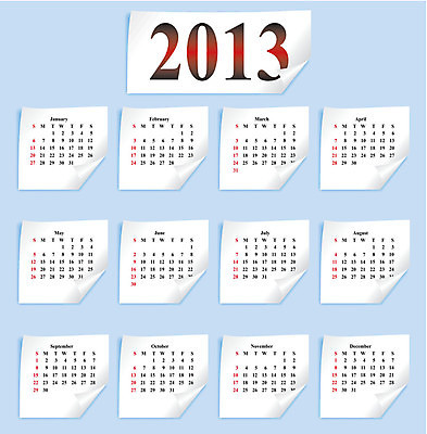 EPS 해외이미지 종이 크리스마스 일러스트 휴가 새로움 공백 달력 흰색 일주일 날짜 연도 페이지 월 해외202004 해외일러스트 기념일 컬러 컨셉 파일형식 벡터 이미지허브