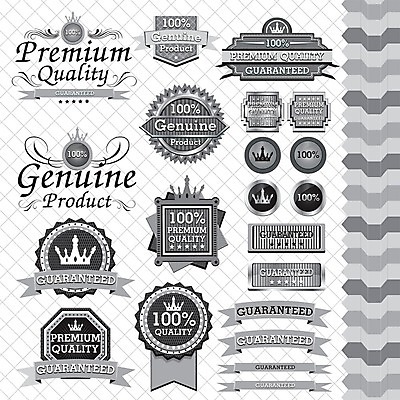 EPS 해외이미지 스티커 일러스트 사람없음 세트 라벨 회색 빈티지 해외202004 해외일러스트 컬러 컨셉 프레임 파일형식 벡터 이미지허브