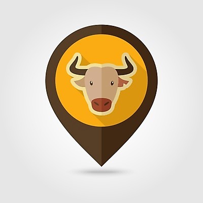 JPG EPS 해외이미지 한마리 일러스트 사람없음 농장 황소 위치 해외202004 해외일러스트 1 농업 소 파일형식 벡터 이미지허브